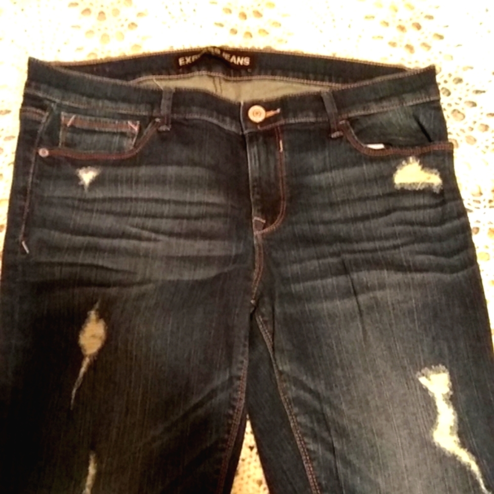 65. Express Jeans Skinny Mid Rise 12